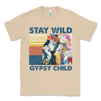 Mushroom stay wild gypsy child letter rainbow Classic Tee - artisFamous