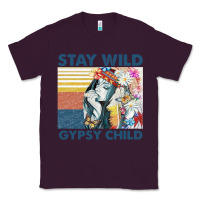 Plum stay wild gypsy child letter rainbow Classic Tee - artisFamous