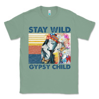 Sage stay wild gypsy child letter rainbow Classic Tee - artisFamous