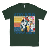 Sports Green stay wild gypsy child letter rainbow Classic Tee - artisFamous