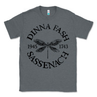 Charcoal Heather dinna fash sassenach Classic Tee - artisFamous