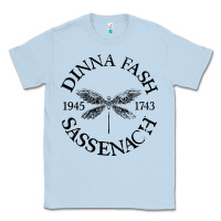 Dusty Blue dinna fash sassenach Classic Tee - artisFamous