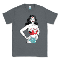 Charcoal Heather wonder woman Classic Tee - artisFamous
