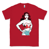 Red wonder woman Classic Tee - artisFamous
