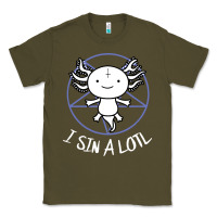 Army Green i sin a lotl hail satan pentagram Classic Tee - artisFamous