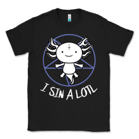 Black i sin a lotl hail satan pentagram Classic Tee - artisFamous