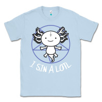 Dusty Blue i sin a lotl hail satan pentagram Classic Tee - artisFamous