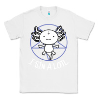 White i sin a lotl hail satan pentagram Classic Tee - artisFamous
