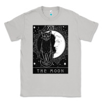 Moon Dust tarot card crescent moon and cat graphic Classic Tee - artisFamous