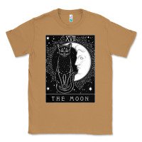 Toasted Coconut tarot card crescent moon and cat graphic Classic Tee - artisFamous