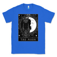 True Royal tarot card crescent moon and cat graphic Classic Tee - artisFamous