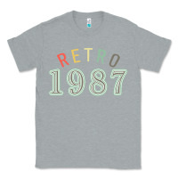 Heather Grey Retro 1987 Classic Tee - artisFamous