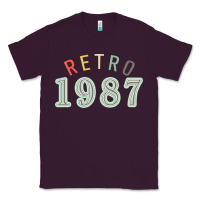 Plum Retro 1987 Classic Tee - artisFamous