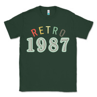 Sports Green Retro 1987 Classic Tee - artisFamous