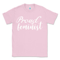 Bubblegum Pink Proud feminist Classic Tee - artisFamous