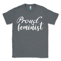 Charcoal Heather Proud feminist Classic Tee - artisFamous
