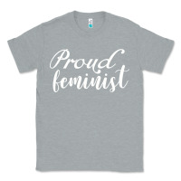 Heather Grey Proud feminist Classic Tee - artisFamous