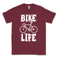 Burgundy bike life Classic Tee - artisFamous