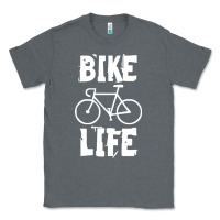 Charcoal Heather bike life Classic Tee - artisFamous