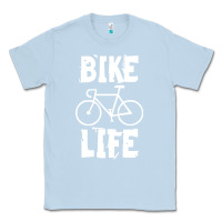 Dusty Blue bike life Classic Tee - artisFamous