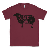 Burgundy black sheep silhouette Classic Tee - artisFamous