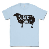 Dusty Blue black sheep silhouette Classic Tee - artisFamous