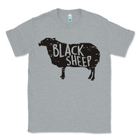 Heather Grey black sheep silhouette Classic Tee - artisFamous