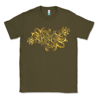 Army Green Gold2 Classic Tee - artisFamous