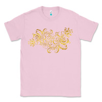 Bubblegum Pink Gold2 Classic Tee - artisFamous