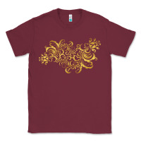 Burgundy Gold2 Classic Tee - artisFamous