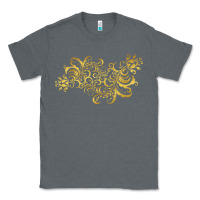 Charcoal Heather Gold2 Classic Tee - artisFamous