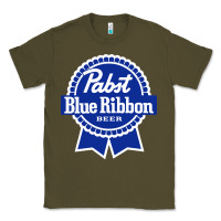 Army Green pabst blue ribbon Classic Tee - artisFamous