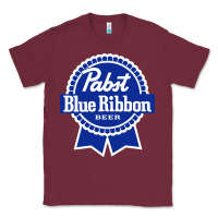 Burgundy pabst blue ribbon Classic Tee - artisFamous