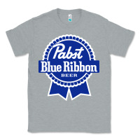 Heather Grey pabst blue ribbon Classic Tee - artisFamous
