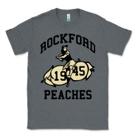 Charcoal Heather rockford peaches Classic Tee - artisFamous