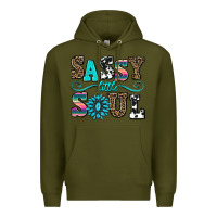 Army Green sassy little soul Premium Hoodie - AdoDesignShop