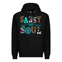 Black sassy little soul Premium Hoodie - AdoDesignShop