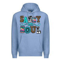 Colony Blue sassy little soul Premium Hoodie - AdoDesignShop