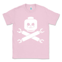 Bubblegum Pink block face pirate Classic Tee - artisFamous