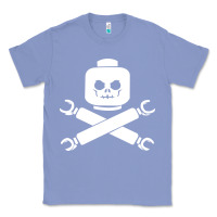 Colony Blue block face pirate Classic Tee - artisFamous