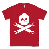 Red block face pirate Classic Tee - artisFamous