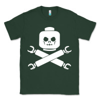 Sports Green block face pirate Classic Tee - artisFamous