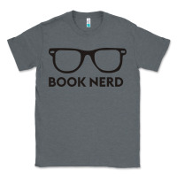 Charcoal Heather book nerd Classic Tee - artisFamous