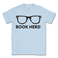 Dusty Blue book nerd Classic Tee - artisFamous