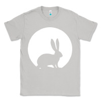 Moon Dust bunny and full moon funny Classic Tee - artisFamous