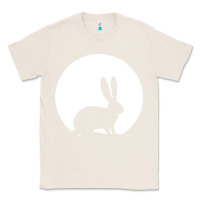 Natural bunny and full moon funny Classic Tee - artisFamous