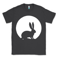 Smoke bunny and full moon funny Classic Tee - artisFamous