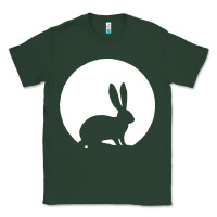 Bunny And Full Moon Funny Classic Tee | Teevron