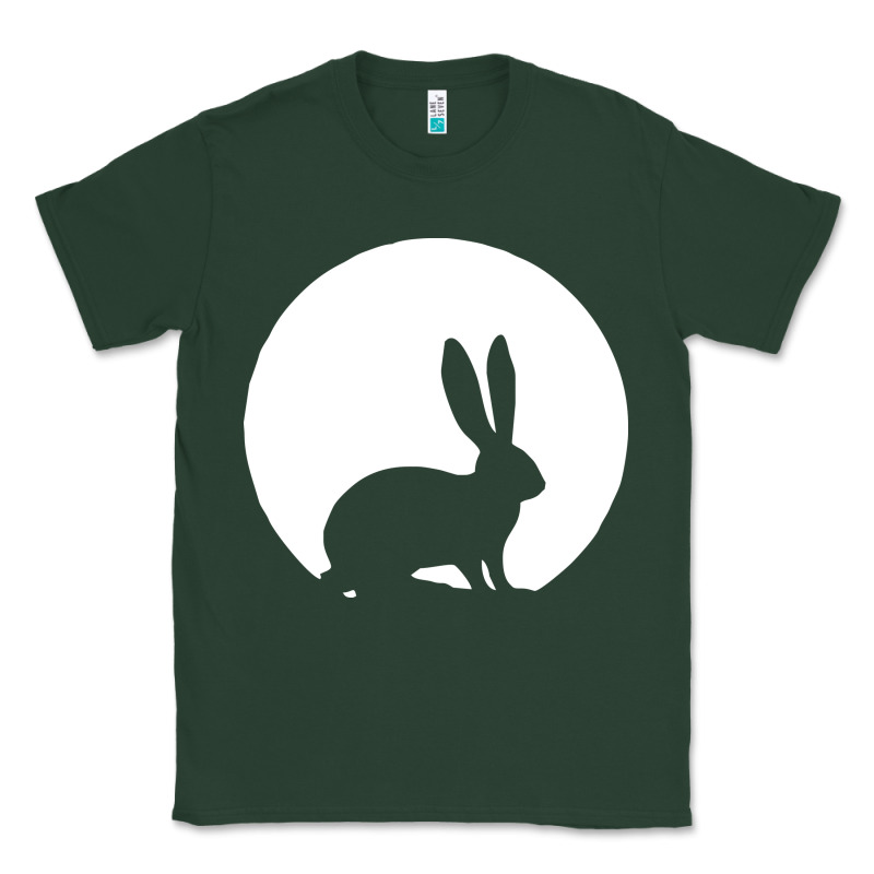 Bunny And Full Moon Funny Classic Tee by artisFamous | Teevron