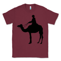 Burgundy camel rider Classic Tee - artisFamous